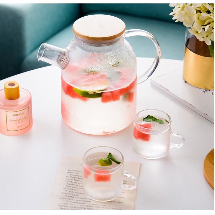 Bộ ấm thủy tinh 2 ly có quai BAT 83(2)